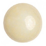 Les perles par Puca® Cabochon 25mm Opaque ivory ceramic look 03000/14401
